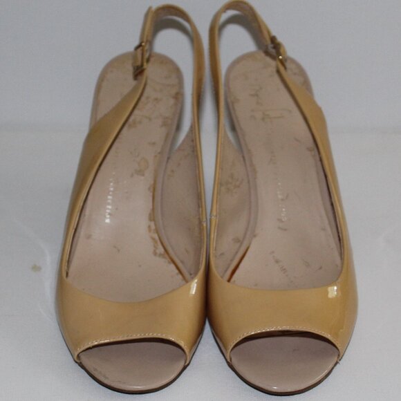 Vintage-Inspired Franco Sarto Slingbacks – Yellow – Size 11 - Picture 1 of 4